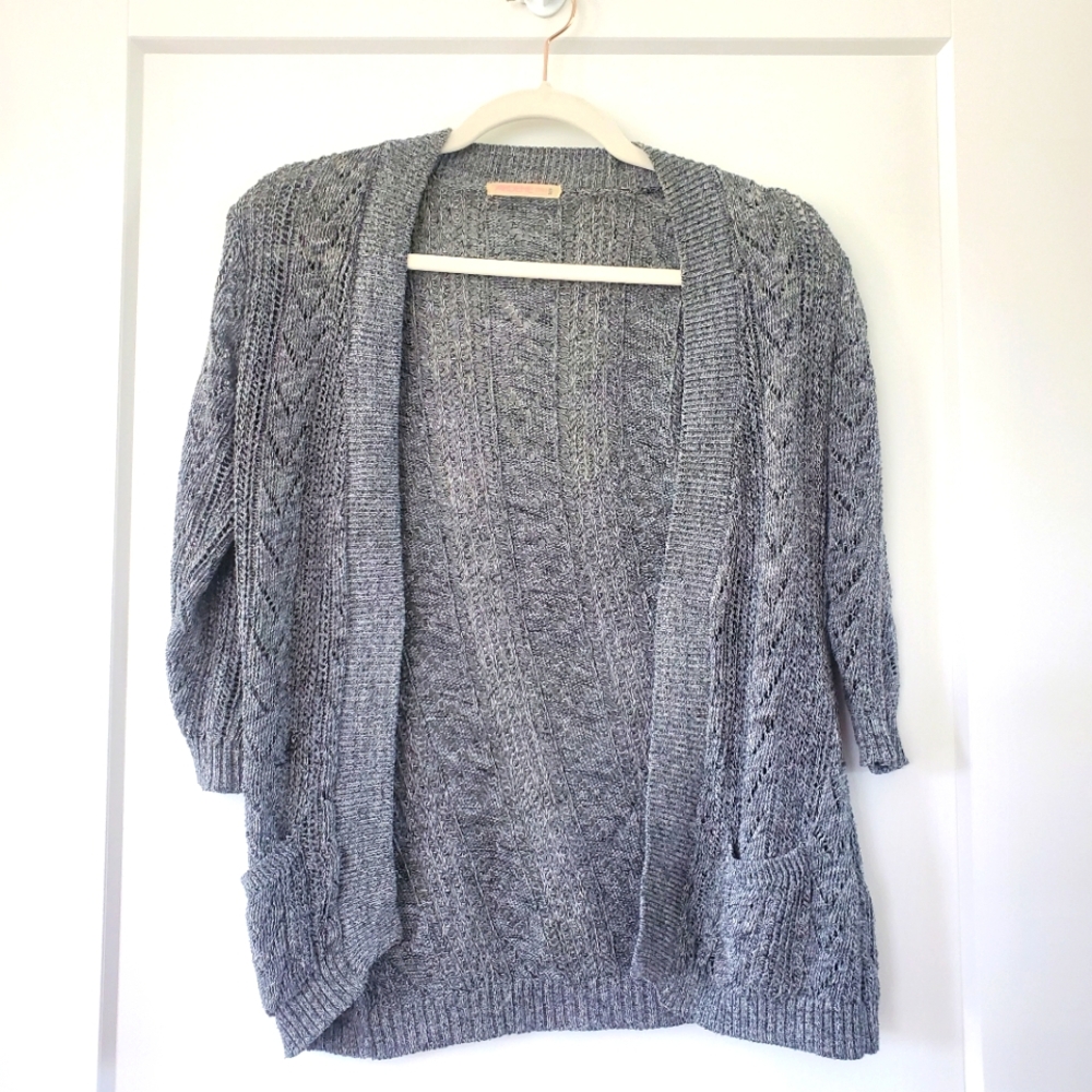 Grey Knit Cardigan